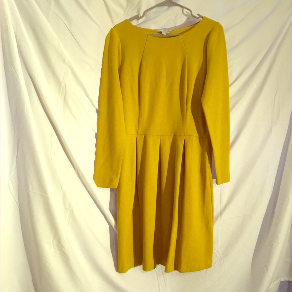 Mustard Yellow Boden Dress.